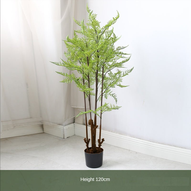 Bonsai Fern or Monstera Imitation Plant Decoration Piece Garden Plus