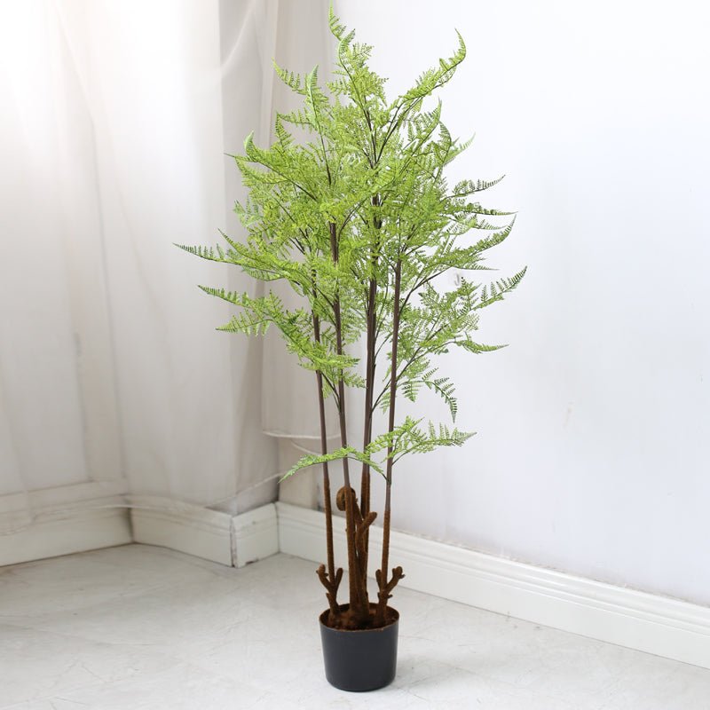 Bonsai Fern or Monstera Imitation Plant Decoration Piece Garden Plus