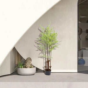 Bonsai Fern or Monstera Imitation Plant Decoration Piece Garden Plus