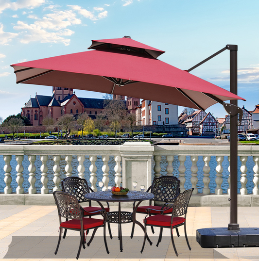 Modern Patio Umbrella With Water Base
