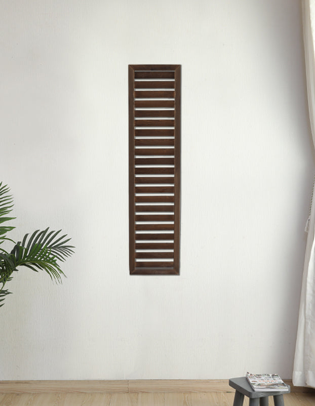 Outdoor Wooden Louver Mesh Screen Fence Garden Plus