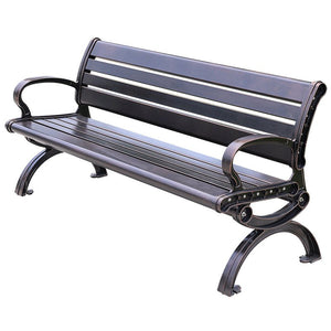 Cast Aluminum Leisure Bench Garden Plus