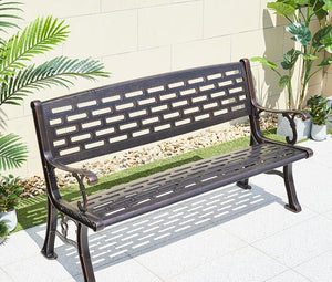 Cast Aluminum Leisure Bench Garden Plus