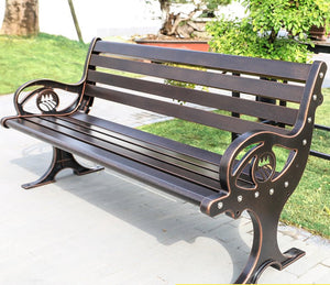 Cast Aluminum Leisure Bench Garden Plus