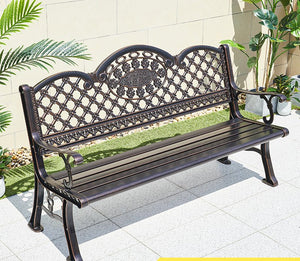 Cast Aluminum Leisure Bench Garden Plus