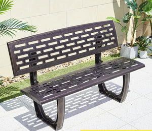 Cast Aluminum Leisure Bench Garden Plus