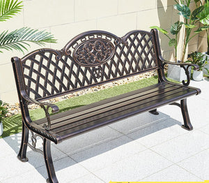 Cast Aluminum Leisure Bench Garden Plus
