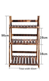 Wooden Flower Display Stand Garden Plus