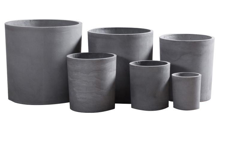 Cement planter cylinder Garden Plus