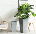 Cement planter high-trapezoid Garden Plus