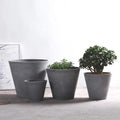 Cement planter trapezoid Garden Plus