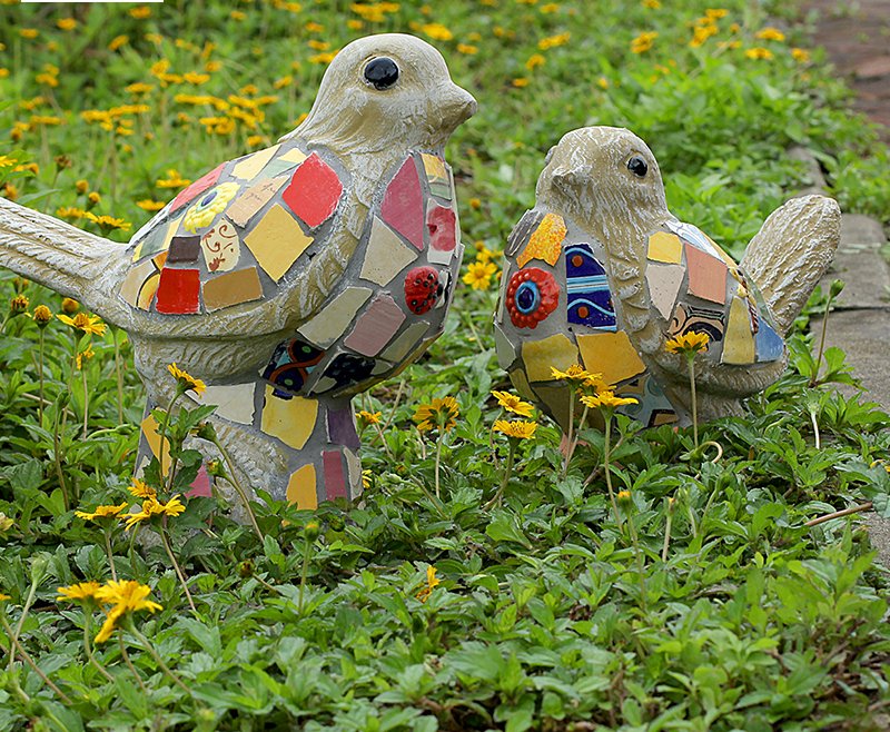 Ceramic Bird Statue Garden Plus