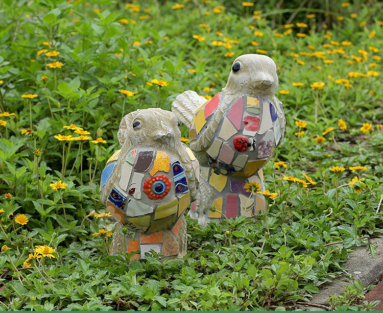 Ceramic Bird Statue Garden Plus