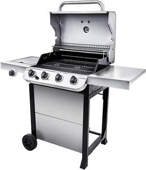 Char-Broil Performance Stainless Steel 4-Burner Cart Style Gas Grill Garden Plus