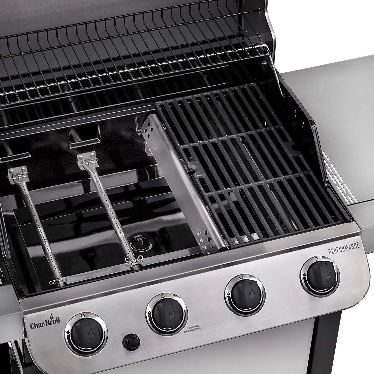 Char-Broil Performance Stainless Steel 4-Burner Cart Style Gas Grill Garden Plus