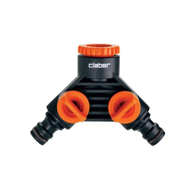 Claber 8599 Double tap connector Garden Plus