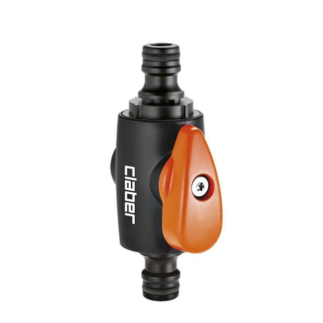 Claber 8611 Connector with shut-off valve Garden Plus