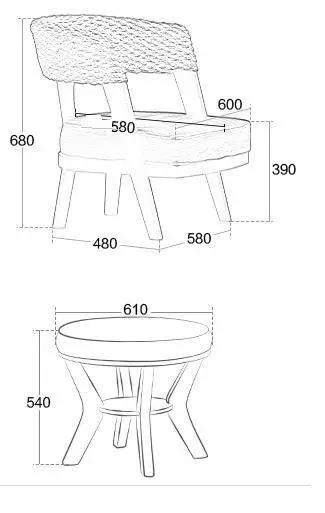 Coffee table set 15 Garden Plus