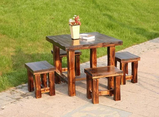 Pine Table & 4 Stools