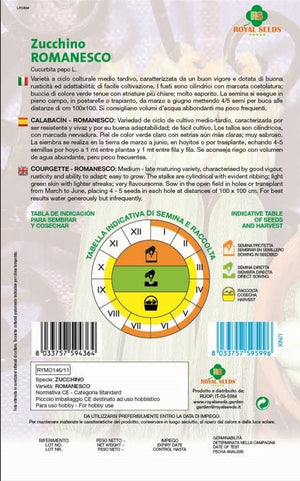 Courgette Romanesco - Royal Seed RYMO146/11 Garden Plus