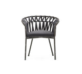 Stone surface Desk & Rattan Chair Combination Garden Plus