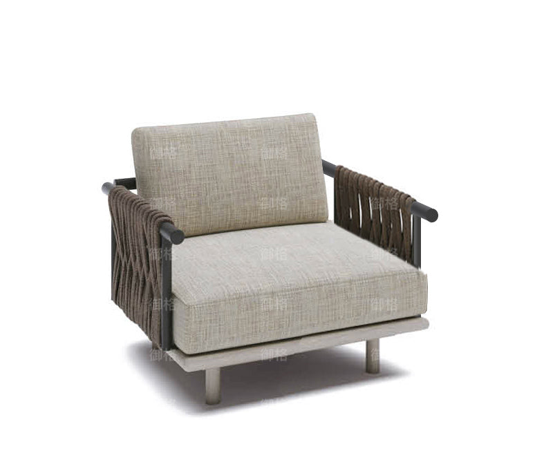 Rattan Solid Wood Chair Combination Garden Plus