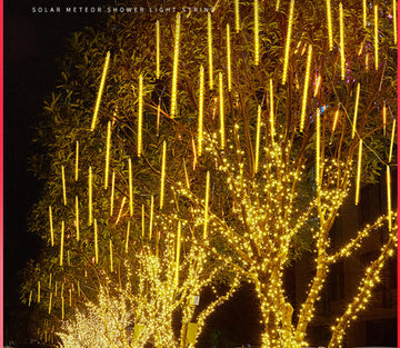 Solar Meteor Shower LED Light