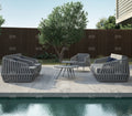 Rattan Sofa, Chair, Recliner and Table Set Garden Plus