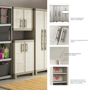 Keter Excellence Plastic Balcony Storage Cabinet Garden Plus