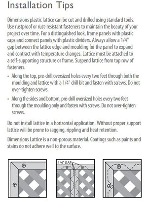 Dimension Classic Diamond Fence Garden Plus