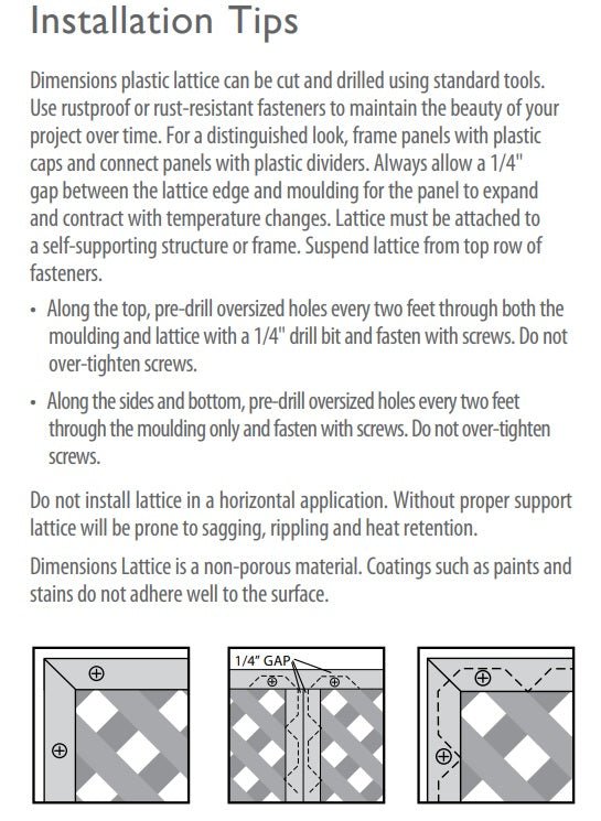 Dimension Classic Diamond Fence Garden Plus