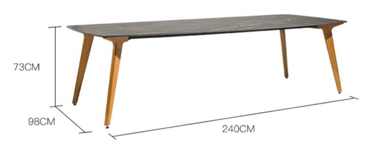 Dining Table Set No.14 Garden Plus