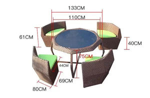 Dining Table set No.15 Garden Plus
