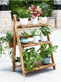 Wooden Flower Display Stand Garden Plus