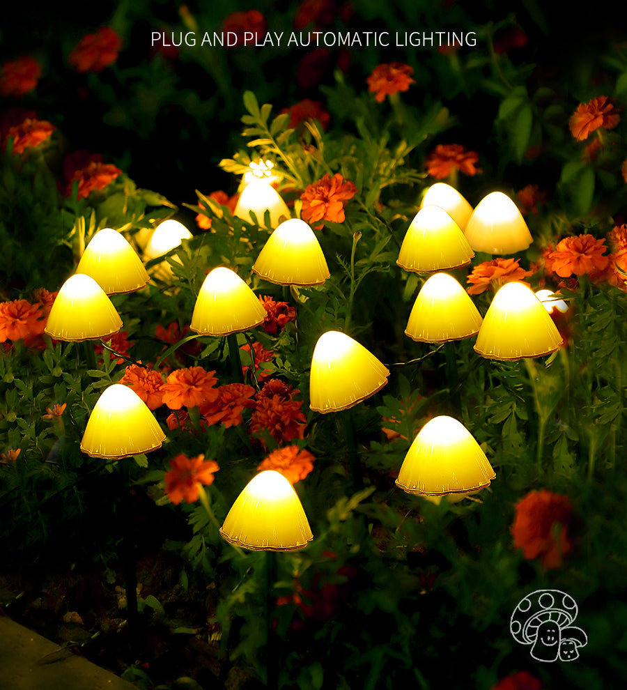 Solar Mushroom Lighting Chain Garden Plus