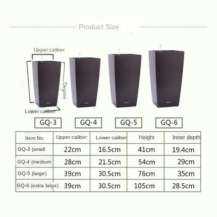 Leizisure Self-Watering Planter High-Trapezoid Garden Plus