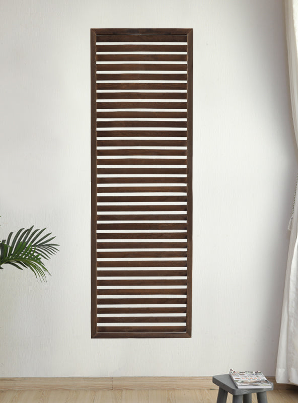 Outdoor Wooden Louver Mesh Screen Fence Garden Plus