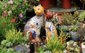 High-end Retro Handmade Ceramic Cat Ornaments Garden Plus