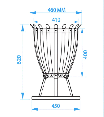 Outdoor Leisure Bonfire Party Brazier Garden Plus