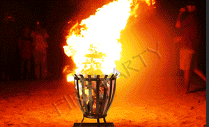 Outdoor Leisure Bonfire Party Brazier Garden Plus