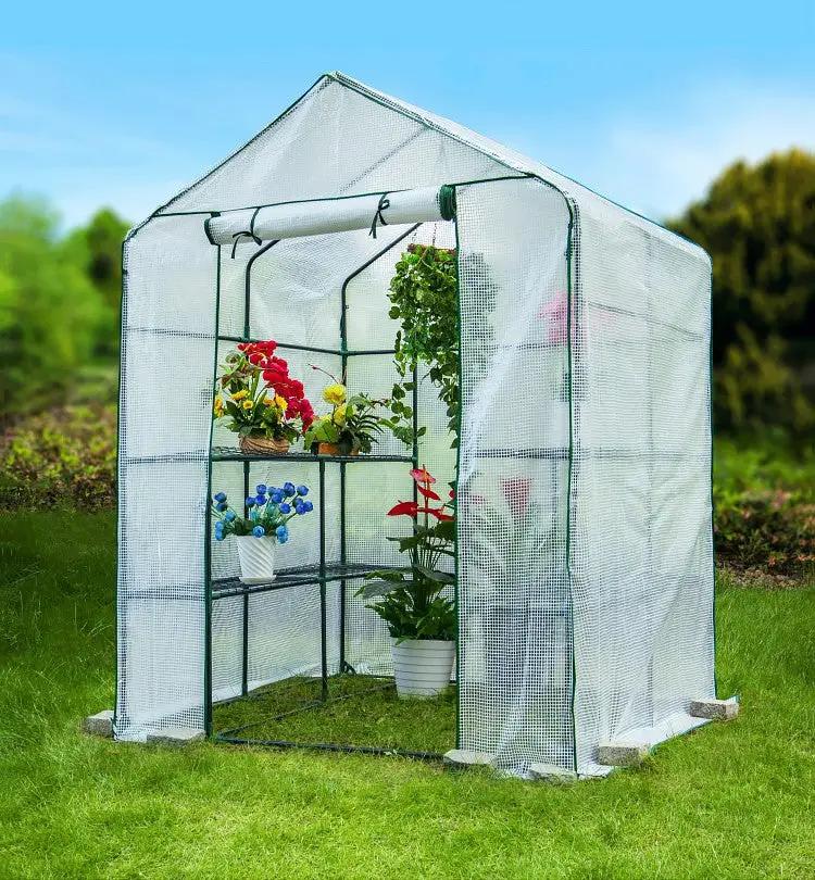 Outdoor Heat Preservation and Rain Shelter Shelf Greenhouse Garden Plus