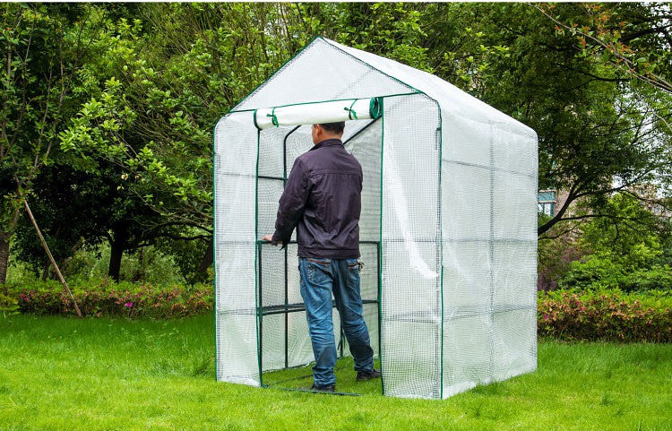 Outdoor Heat Preservation and Rain Shelter Shelf Greenhouse Garden Plus