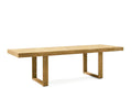 Solid Wood Long Table and Bench Garden Plus