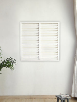 Outdoor Wooden Louver Mesh Screen Fence Garden Plus