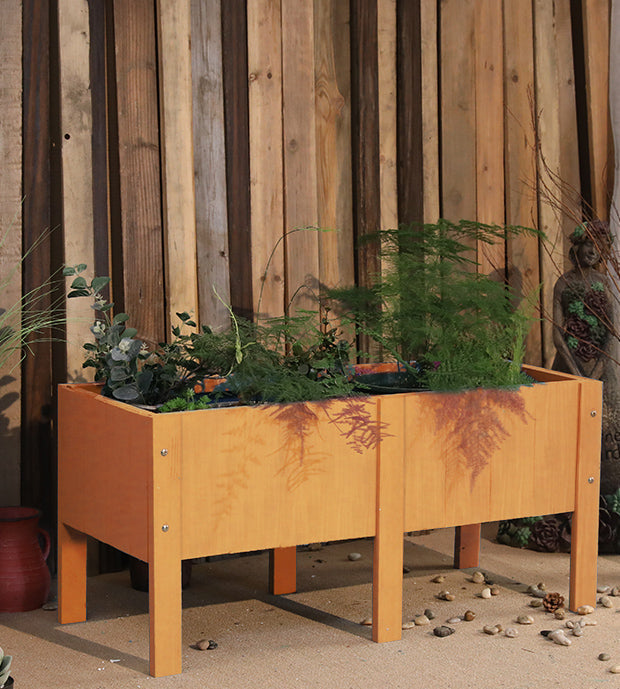 Outdoor Rectangular high-leg Planting Box Garden Plus