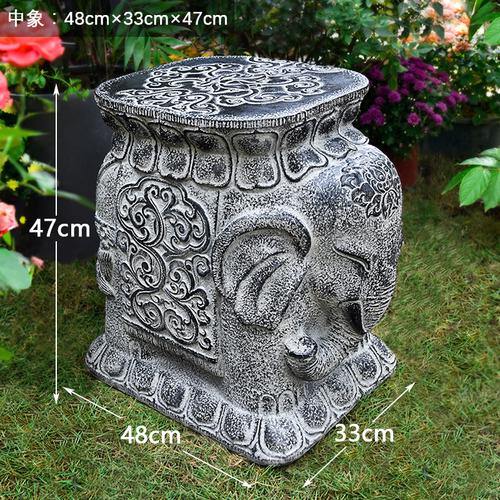 Elephant Stone Statue Garden Plus