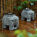 Elephant Stone Statue Garden Plus