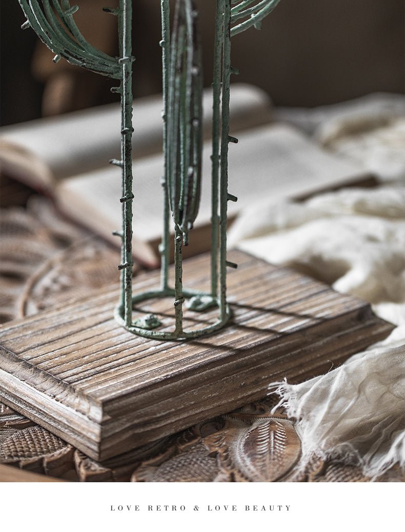 European Retro Iron Art Dinner Table Candle Holder Garden Plus