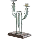 European Retro Iron Art Dinner Table Candle Holder Garden Plus