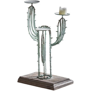 European Retro Iron Art Dinner Table Candle Holder Garden Plus